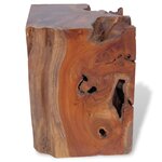 vidaXL Tabouret Bois de teck massif