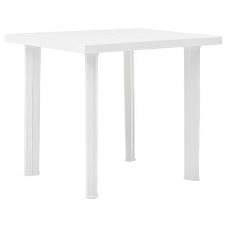 vidaXL Table de jardin Blanc 80x75x72 cm Plastique