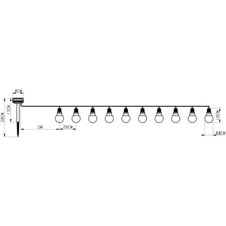 Guinguette Solaire White Edition 32 LED