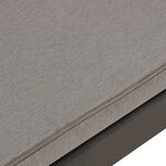 vidaXL Salon de jardin 2 Pièces avec coussins Plastique Gris