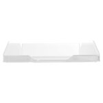 Q-connect corbeille à courrier empilable - PP documents - A4+ - Transparent