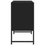 vidaXL Armoire lavabo de salle de bain noir 80x33x60cm bois ingénierie