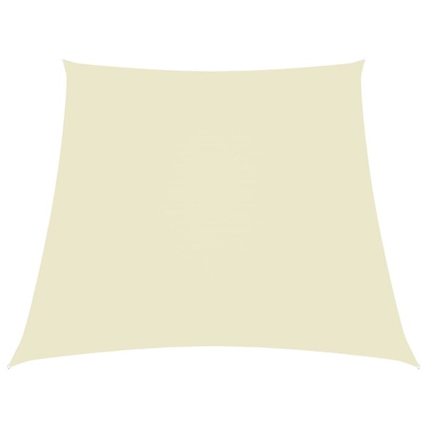 vidaXL Voile de parasol Tissu Oxford trapèze 3/5x4 m Crème
