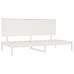 vidaXL Lit de jour sans matelas blanc 90x200 cm bois de pin massif
