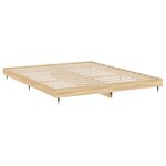 vidaXL Cadre de lit sans matelas chêne sonoma 160x200 cm