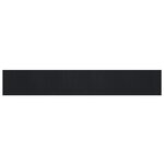 vidaXL Tapis rectangulaire noir 80x500 cm bambou