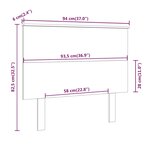 vidaXL Tête de lit 94x6x82 5 cm Bois massif de pin