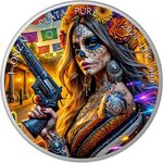 Pièce de monnaie en Argent g 31.1 (1 oz) Millésime 2024 DIA DE LOS MUERTOS