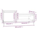 vidaXL Table basse Sonoma gris 100x50x45 cm Bois d'ingénierie