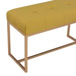 vidaXL Banc 80 cm Moutarde Velours