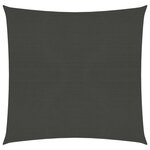 vidaXL Voile d'ombrage 160 g/m² Anthracite 6x6 m PEHD
