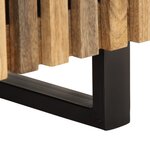 vidaXL Table de chevet 40x34x46 cm bois de manguier massif brut