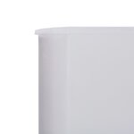 vidaXL Paravent 5 panneaux Tissu 600 x 120 cm Blanc sable