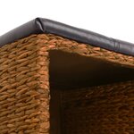 vidaXL Banc avec 2 paniers Jacinthe d'eau 71 x 40 x 42 cm Marron