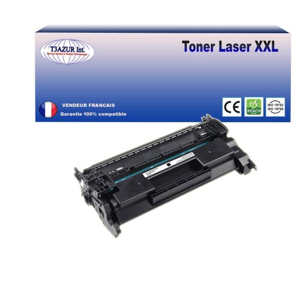 T3AZUR - Toner compatible avec Canon 052 pour Canon LBP-212dw  LBP-215x  LBP-214dw Noir - 3 200p