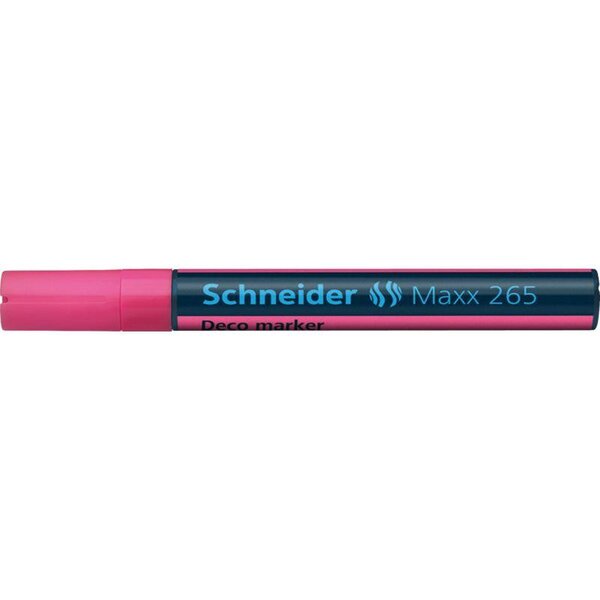 Marqueur à craie Maxx 265 Pointe Ogive 2-3 mm rose x 10 SCHNEIDER