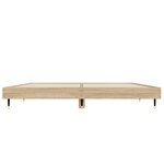 vidaXL Cadre de lit sans matelas chêne sonoma 120x190 cm