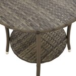 vidaXL Chaises inclinables de jardin lot de 2 et table résine tressée