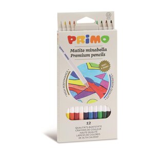 Crayons de couleur hexagonaux minabella en boîte en carton 12 couleurs. ø 3 8 mm PRIMO