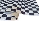 Tapis d'intérieur DAMIER 80 x 150 cm - Noir