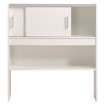 Lit enfant contemporain 90 x 200 cm avec 3 meubles de rangement - blanc