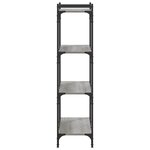 vidaXL Bibliothèque à 4 niveaux sonoma gris 80x30x120 cm