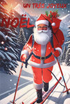 61-5833 Carte Joyeux Noël avec enveloppe blanche 12x17 5cm
