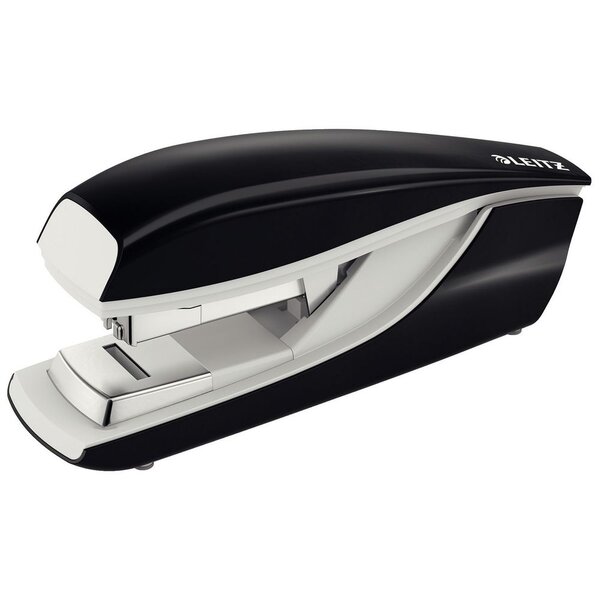 Agrafeuse NeXXt solide dotée de la technologie Flat Clinch, capacité 40 feuilles, compatible avec les agrafes 24/6, 24/8 et 26/6, bleue