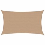 vidaXL Voile d'ombrage 160 g/m² Taupe 5x8 m PEHD