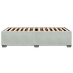 vidaXL Cadre de lit Gris clair 80x200 cm Velours