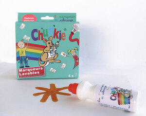 Chunkie Marqueur mousse pour enfant 4 couleurs tropicales