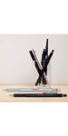 rOtring 800 stylo bille, pointe moyenne, encre bleue, corps noir métallique, rechargeable