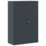 vidaXL Classeur anthracite 90x40x180 cm Acier