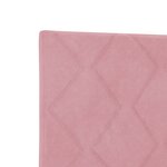 vidaXL Tête de Lit Rose avec Blocs de Diamants 90 cm Velours