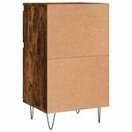 vidaXL Buffets 2 Pièces chêne fumé 40x35x70 cm bois d'ingénierie