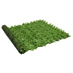 vidaXL Brise-vue de balcon avec feuilles vert 300x150 cm