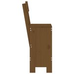 vidaXL Tabourets 2 Pièces marron miel 40x48 5x115 5 cm bois massif de pin