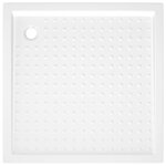 vidaXL Receveur de douche avec picots Blanc 90x90x4 cm ABS