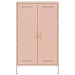 vidaXL Buffet haut rose 68x39x113 cm acier