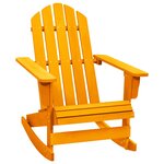 vidaXL Chaise à bascule de jardin Adirondack bois de sapin orange