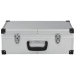 vidaXL Valise à outils 46 x 33 x 16 cm Argenté Aluminium