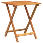 vidaxl Ensemble Bistro Pliable de 3 Pièces avec Coussins en Bois Massif d'Acacia