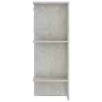 vidaXL Armoire de couloir Gris béton 97 5x37x99 cm Bois d'ingénierie