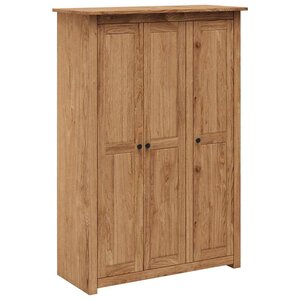 vidaXL Garde-robe à 3 portes 118x50x171 5 cm Pin Assortiment Panama