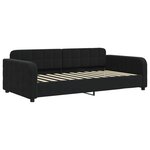 vidaXL Lit de repos noir 90x200 cm velours