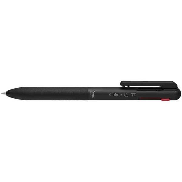 Stylo à bille rétractable multicolore Calme-3  noir PENTEL