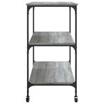 vidaXL Chariot de cuisine sonoma gris 102x50x95 cm bois d'ingénierie