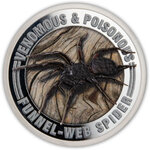 Pièce de monnaie en Argent 1 Dollar g 15.57 (1/2 oz) Millésime 2022 Venomous and Poisonous FUNNEL WEB SPIDER