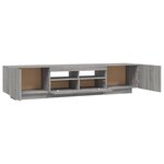 vidaXL Ensemble de meubles TV avec lumières LED 2 Pièces Sonoma gris