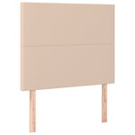 vidaXL Sommier à lattes de lit avec matelas Cappuccino 80x200 cm
